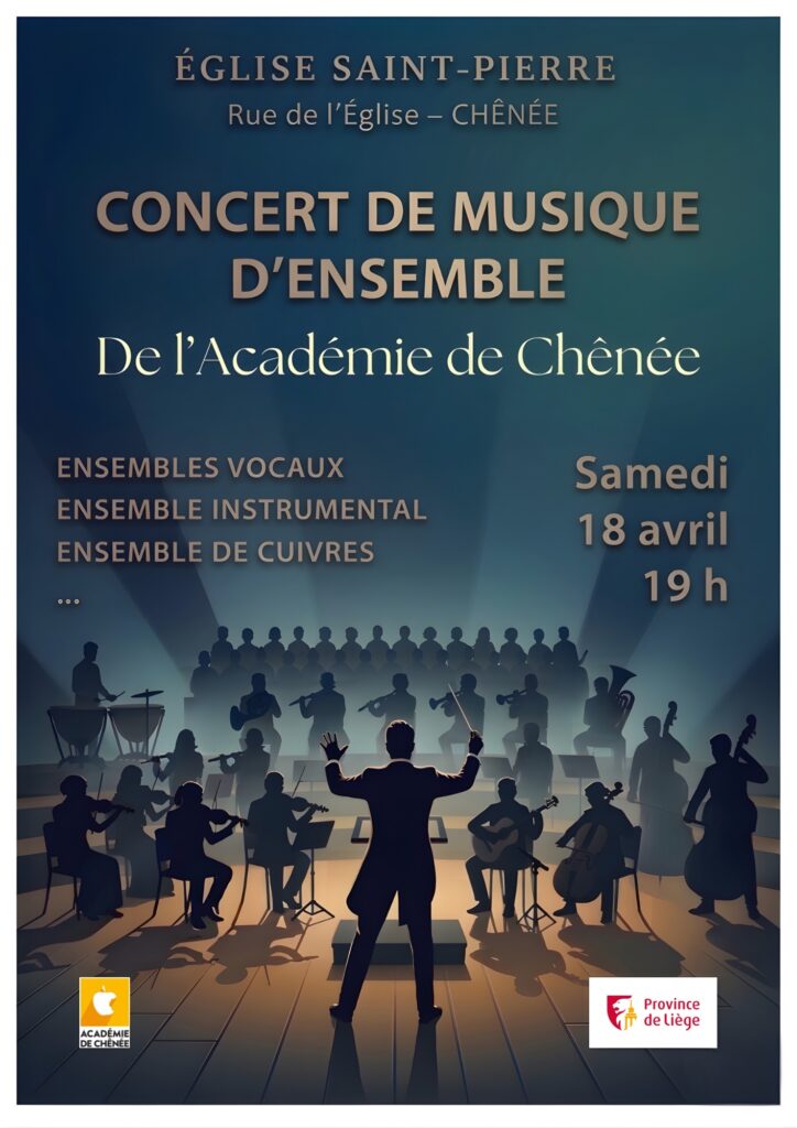 Samedi 18 avril à 19h, à l'église Saint Pierre de Chênée.